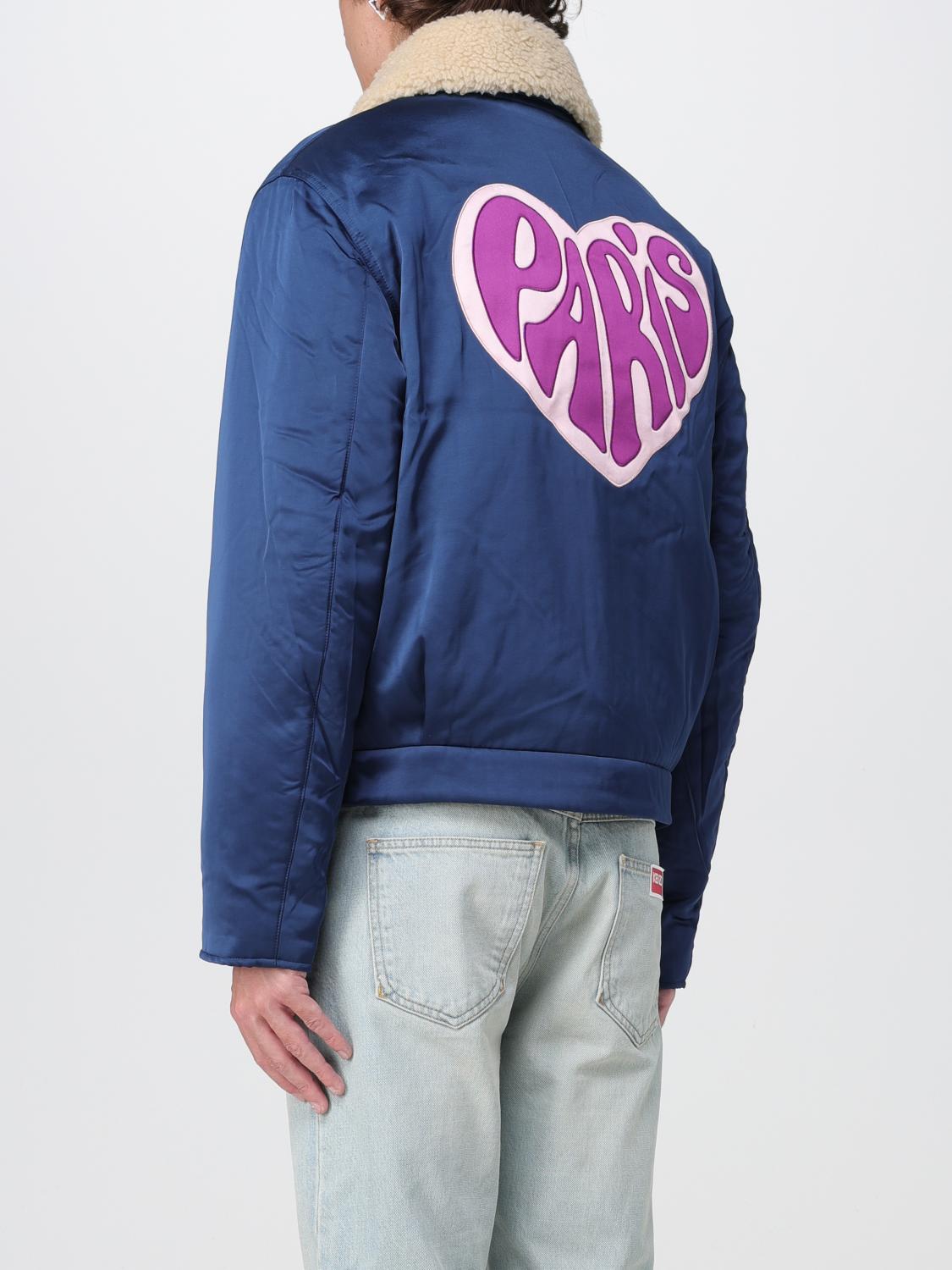 Kenzo viscose jacket - Blue | FD65BL2079FM | GIGLIO.COM