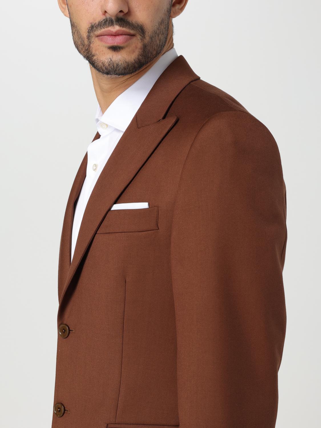 DANIELE ALESSANDRINI JACKET: Jacket men Daniele Alessandrini, Brown - Img 5
