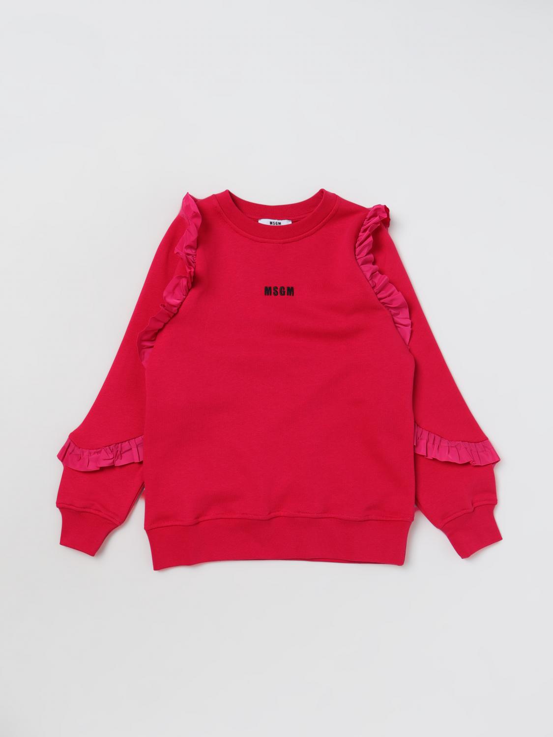 MSGM KIDS PULLOVER: Pullover kinder MSGM Kids, Fuchsia - Img 1