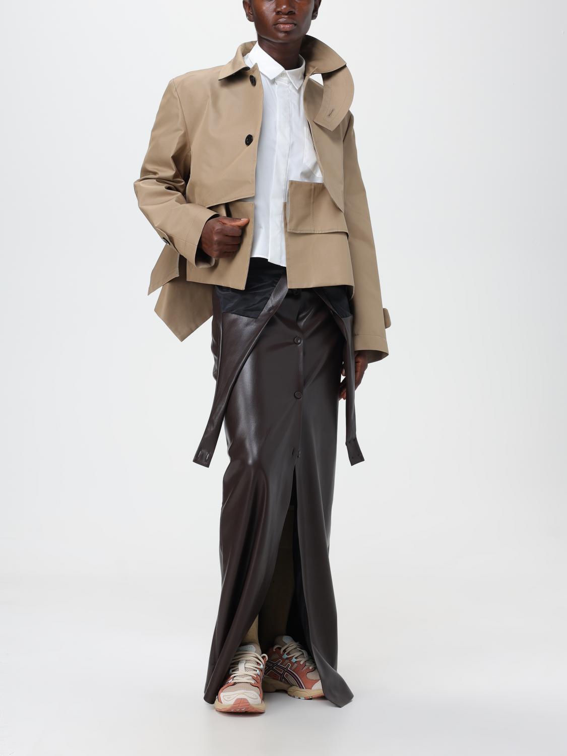 SACAI: Jacket woman - Beige | Sacai jacket 06964 online at