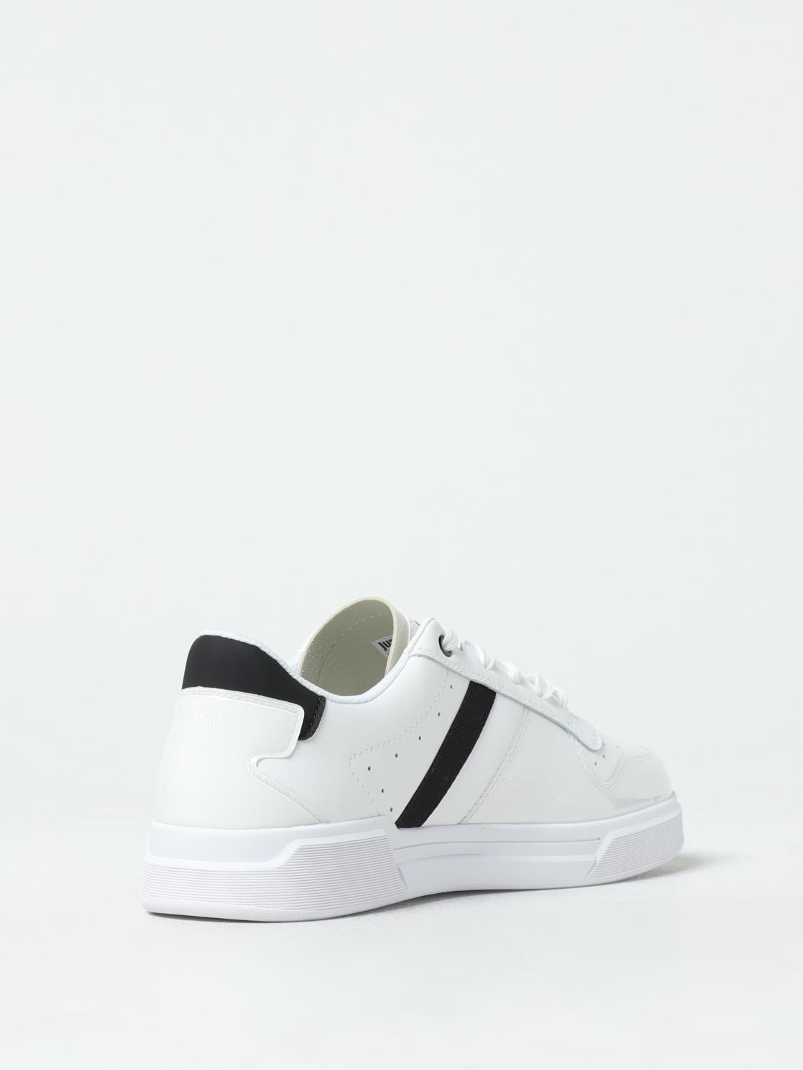 JUST CAVALLI SNEAKERS: Sneakers Just Cavalli in pelle e pvc, Bianco - Img 3