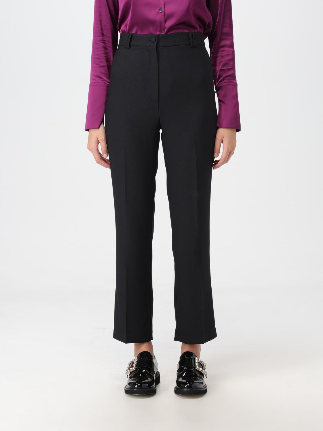 パンツ HEBE STUDIO Woman Pants Black C224-SMPN-CDY BLACK HEBE STUDIO: Pants woman - Black | Hebe Studio pants