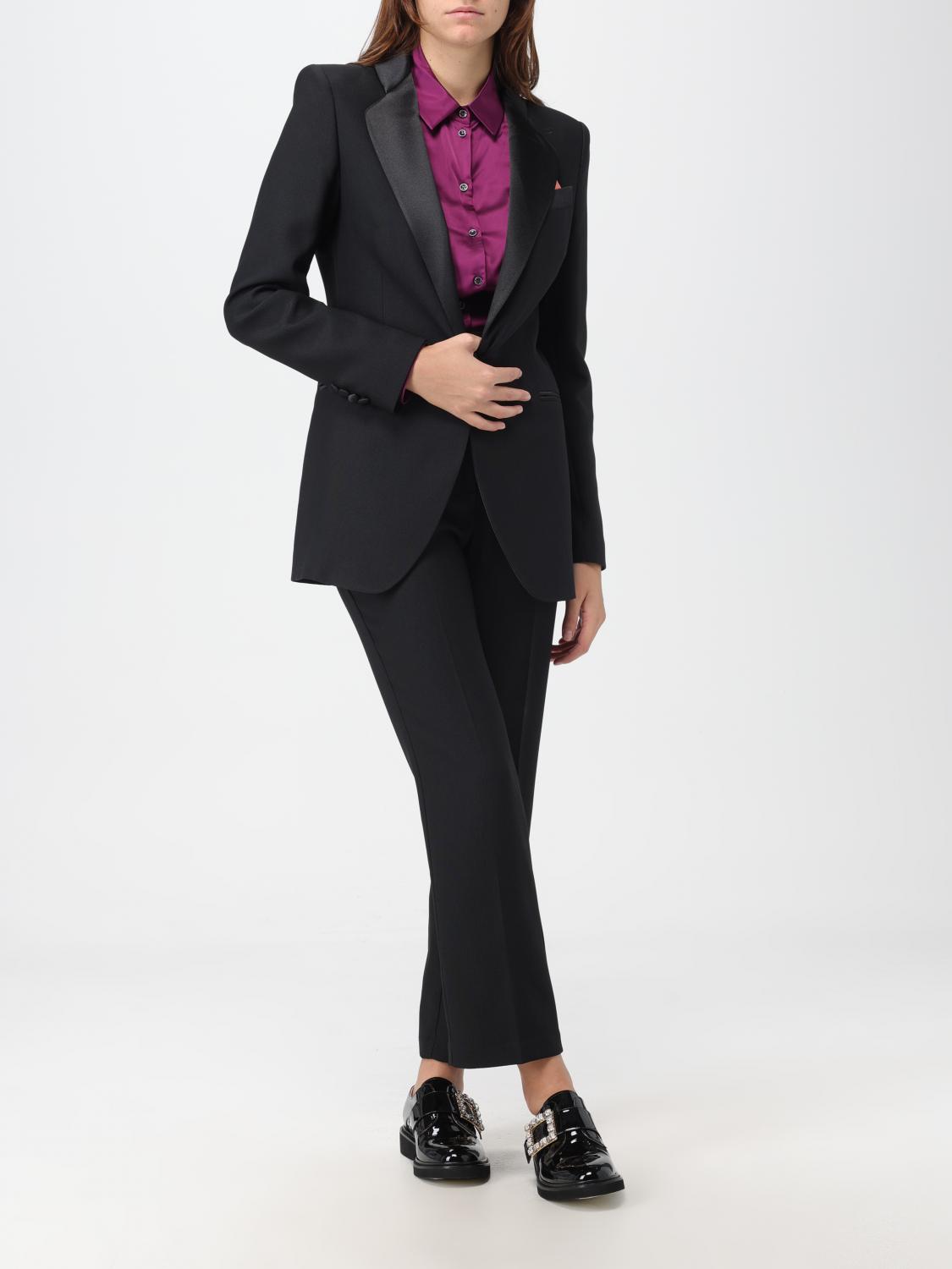 パンツ HEBE STUDIO Woman Pants Black C224-SMPN-CDY BLACK HEBE STUDIO: Pants woman - Black | Hebe Studio pants