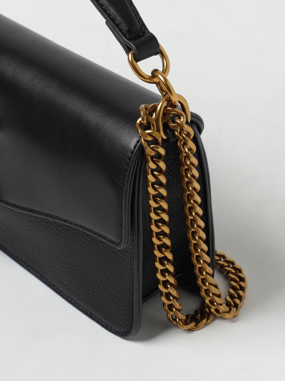 LIU JO BORSA A MANO: Borsa Liu Jo in pelle sintetica con monogram LJ in metallo, Nero - Img 3