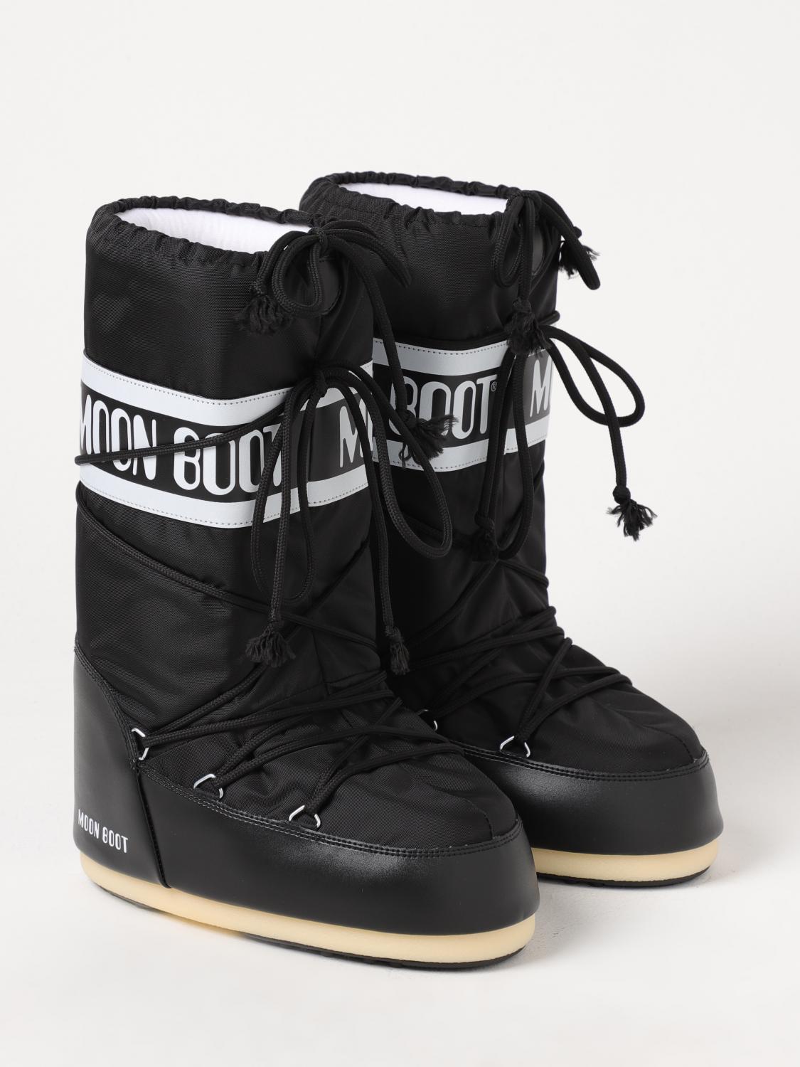 MOON BOOT FLAT ANKLE BOOT: Shoes woman Moon Boot, Black - Img 2