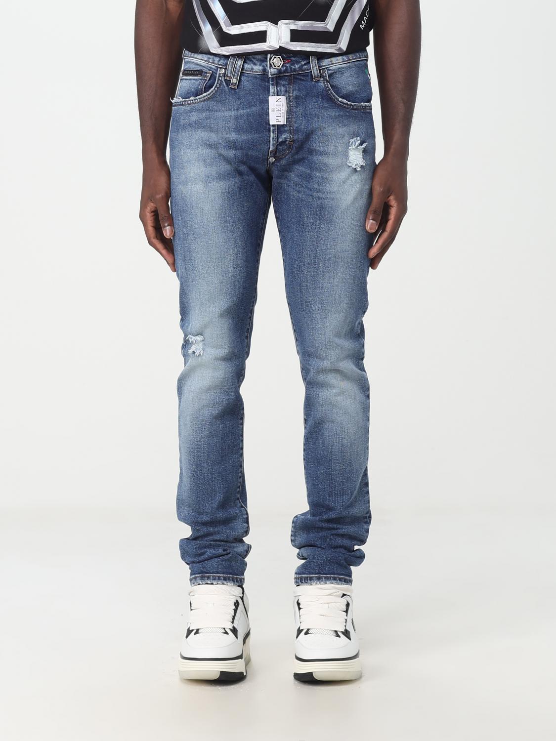 PHILIPP PLEIN JEANS: Jeans men Philipp Plein, Blue - Img 1