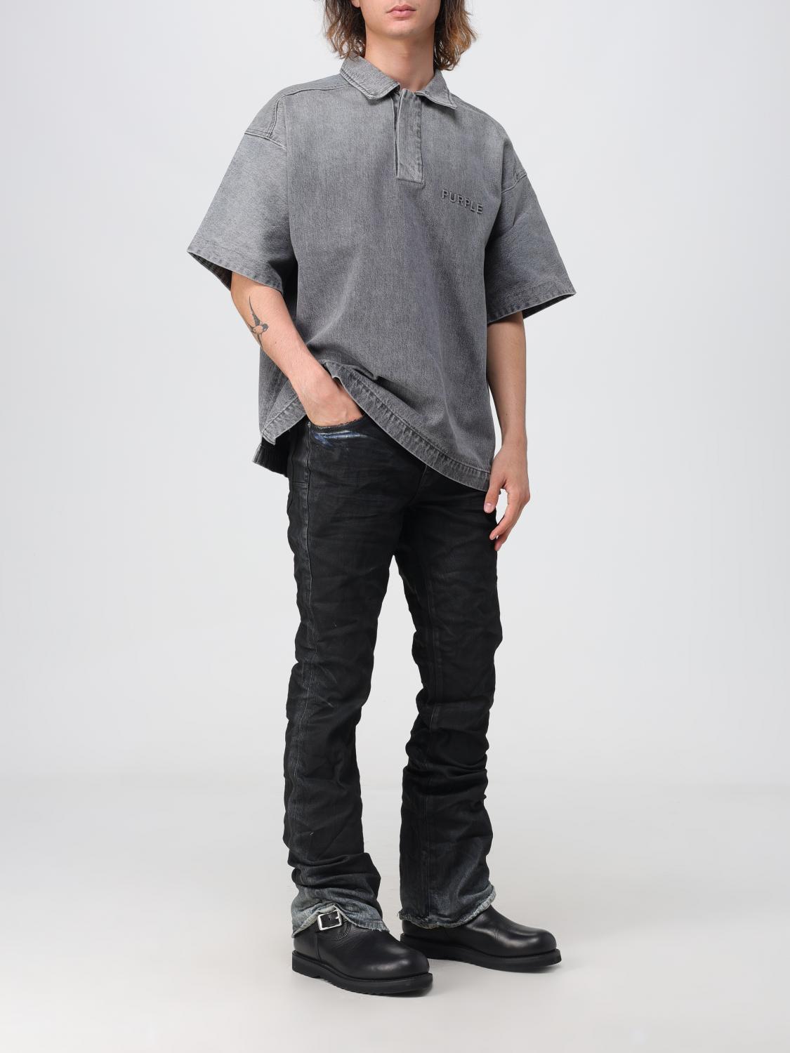 PURPLE：ジーンズ メンズ Brand - ブラック | GIGLIO.COMオンラインの
