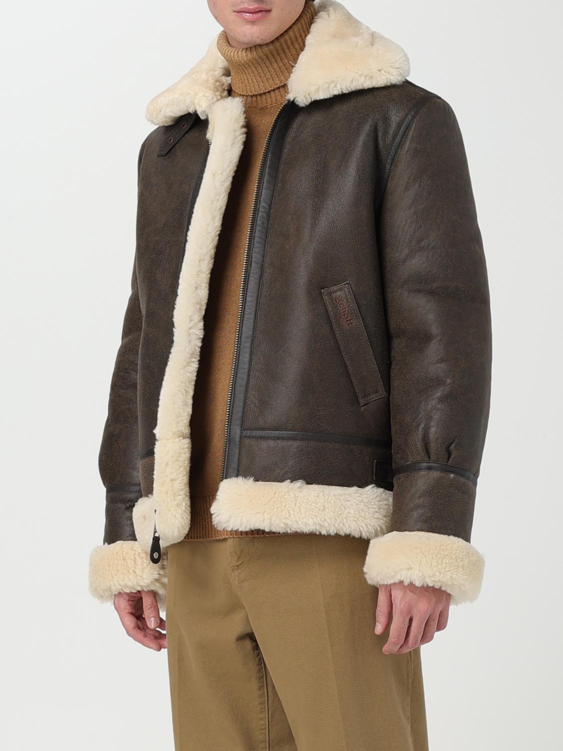 SCHOTT N.Y.C. JACKET: Jacket men Schott NYC, Brown - Img 3