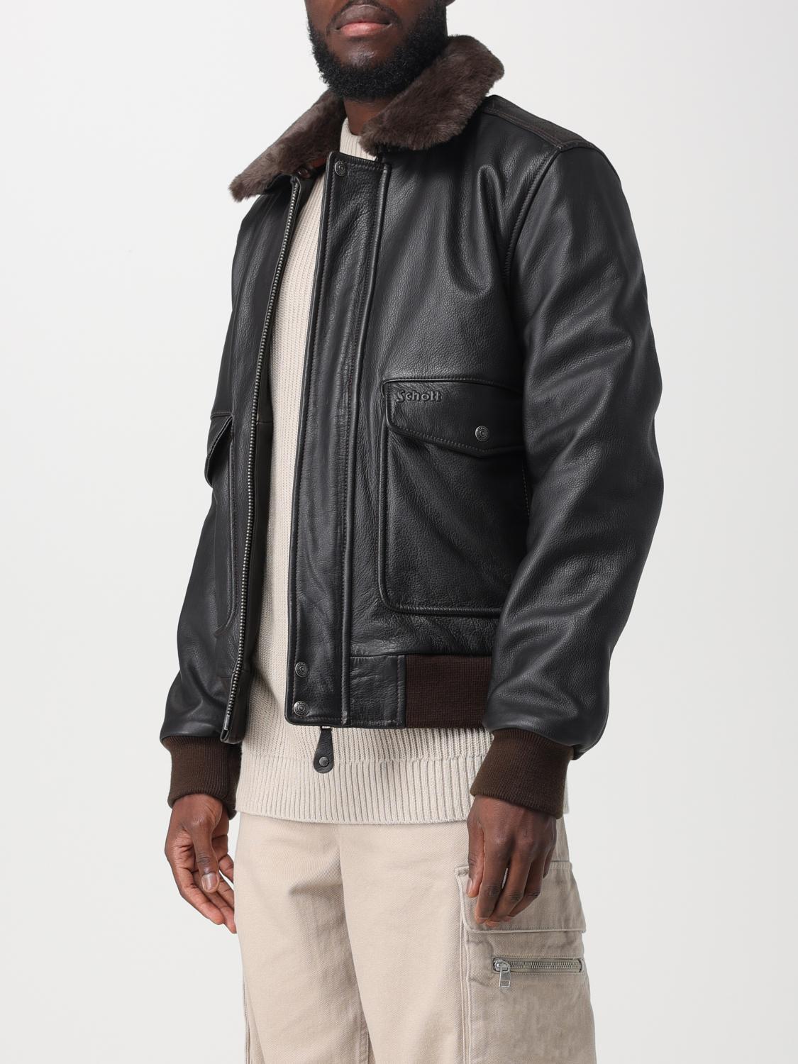 SCHOTT N.Y.C. JACKET: Jacket men Schott NYC, Brown - Img 3