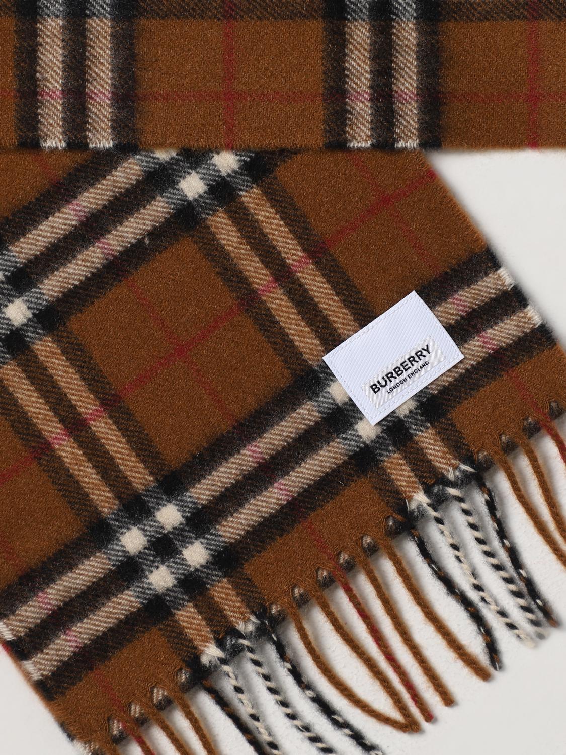 BURBERRY SCARF: Boy's scarf kids Burberry Kids, Brown - Img 3