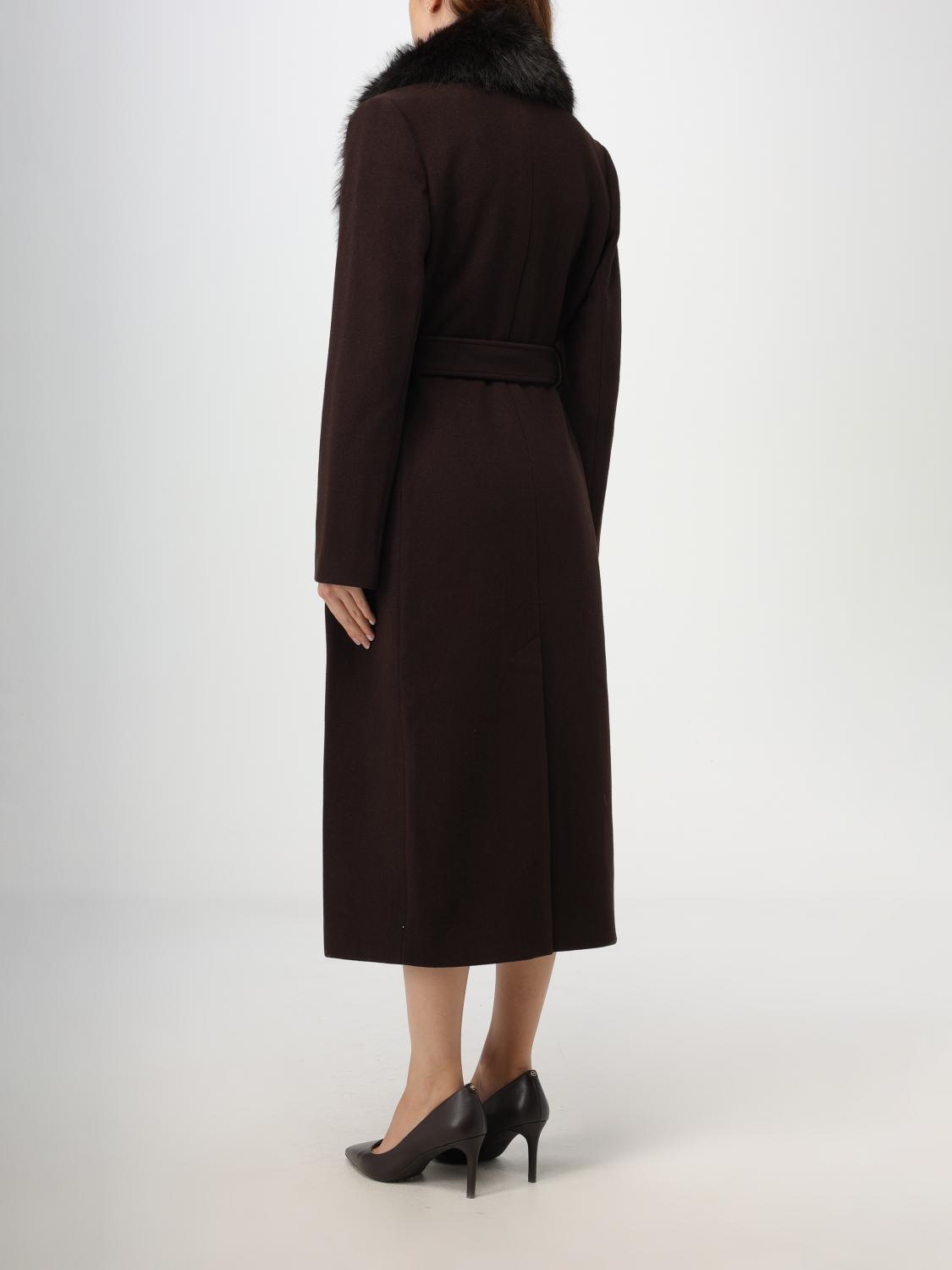 Michael Kors coat in wool blend - Cocoa | 77C6209M12 | GIGLIO.COM