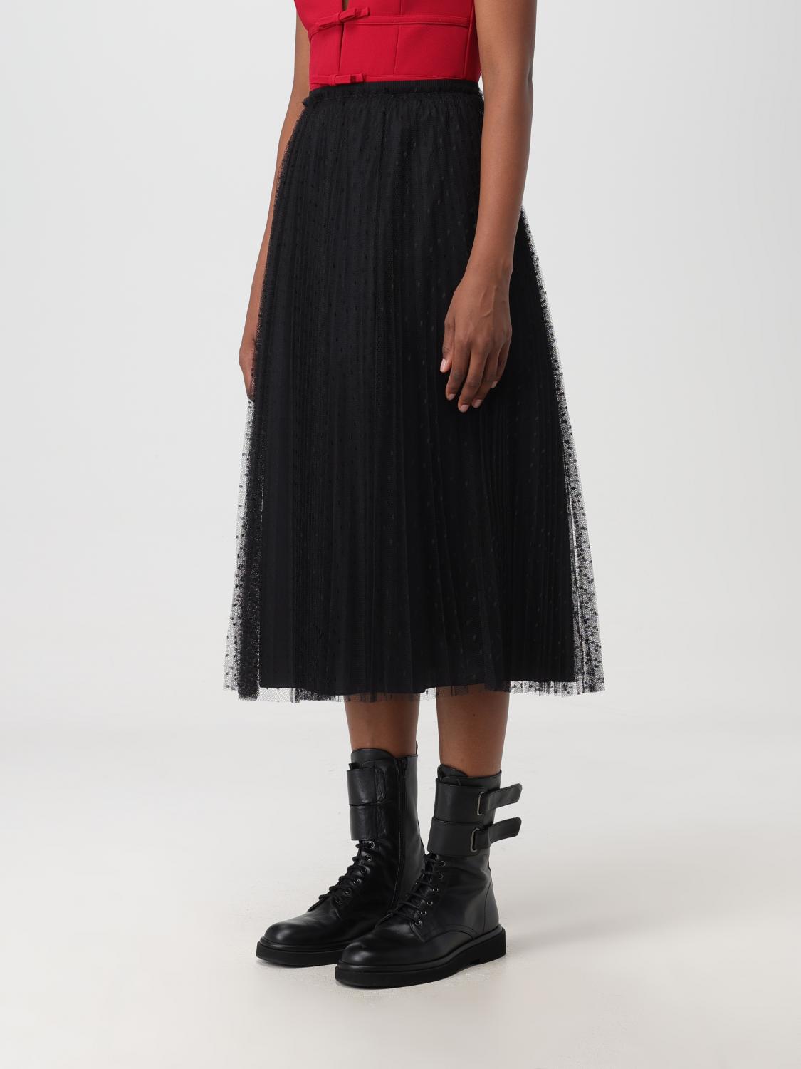 RED VALENTINO FALDA: Falda mujer Red Valentino, Negro - Img 3