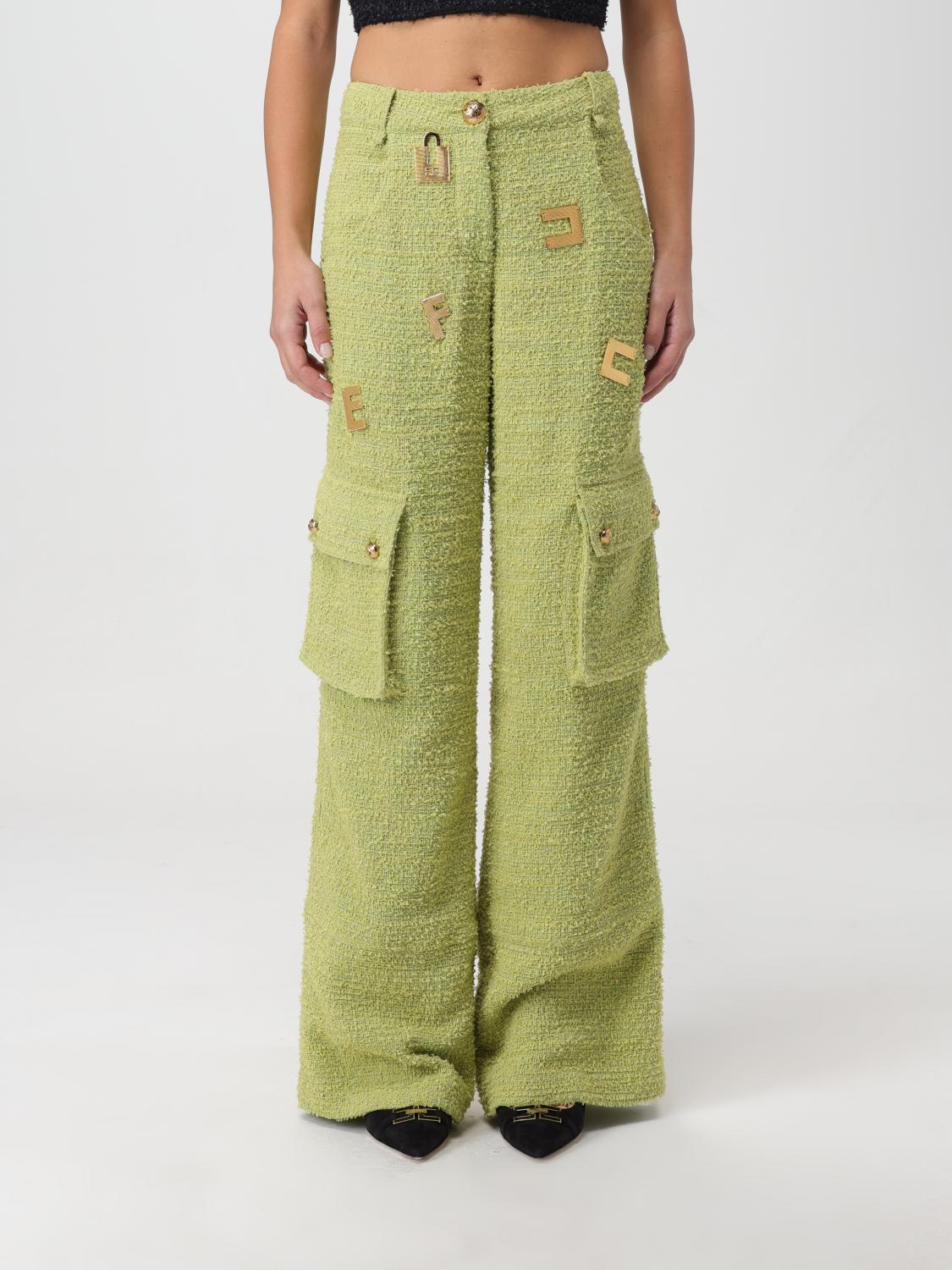 ELISABETTA FRANCHI: Pantalone donna Oliva Pantaloni Elisabetta