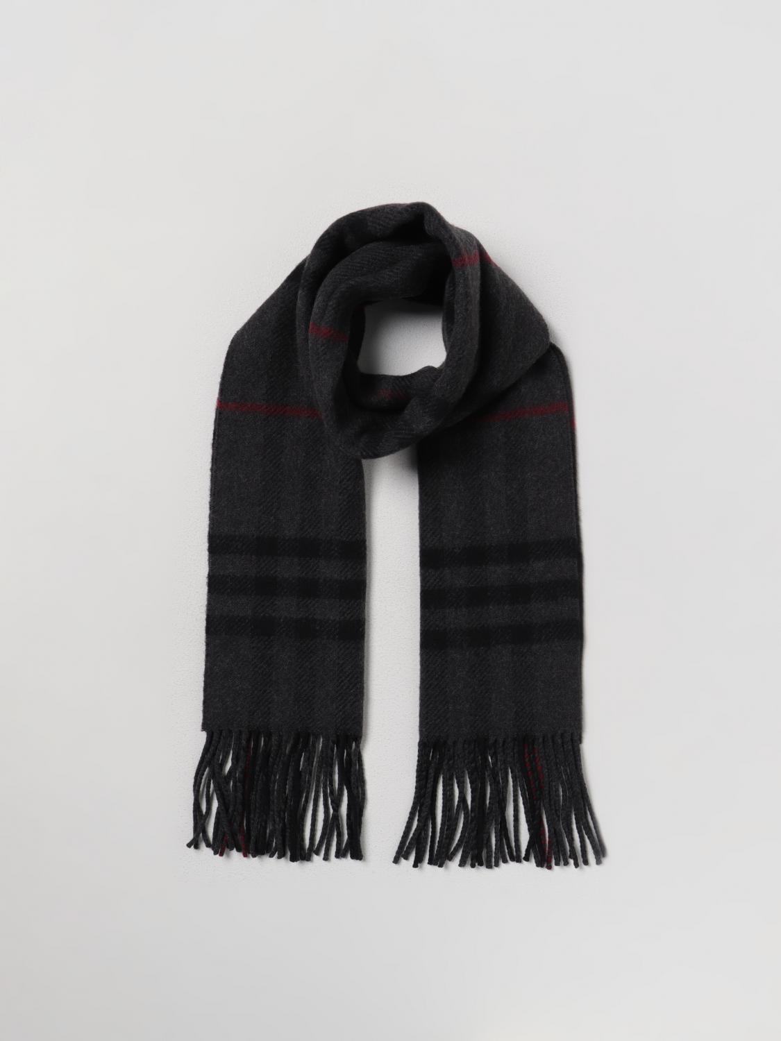 BURBERRY SCARF: Burberry scarf in wool and cashmere blend, Black - Img 2