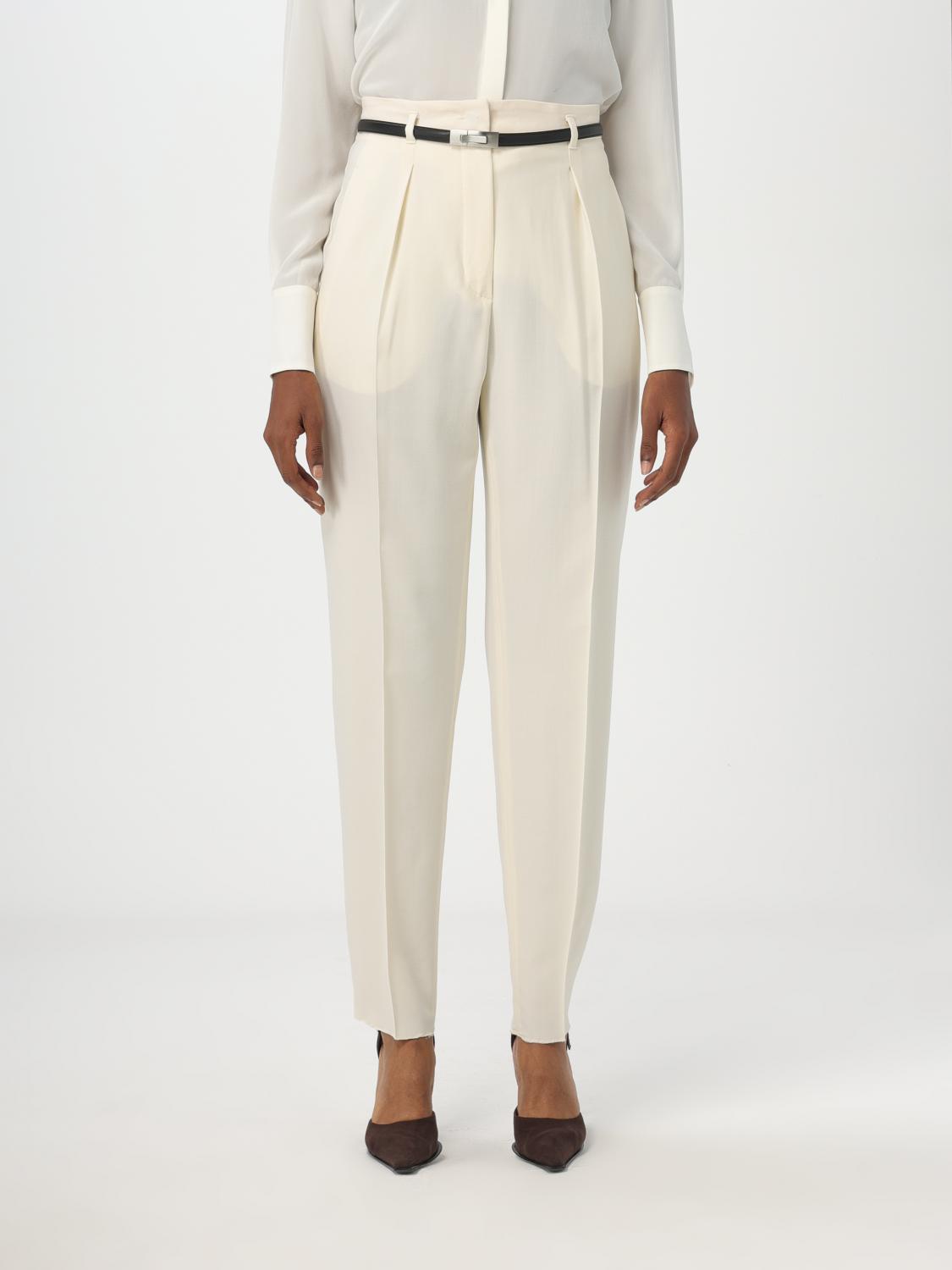 MAX MARA STUDIO: wool pants - White | Max Mara Studio pants MAX MARA STUDIO: wool pants - White | Max Mara Studio pants
