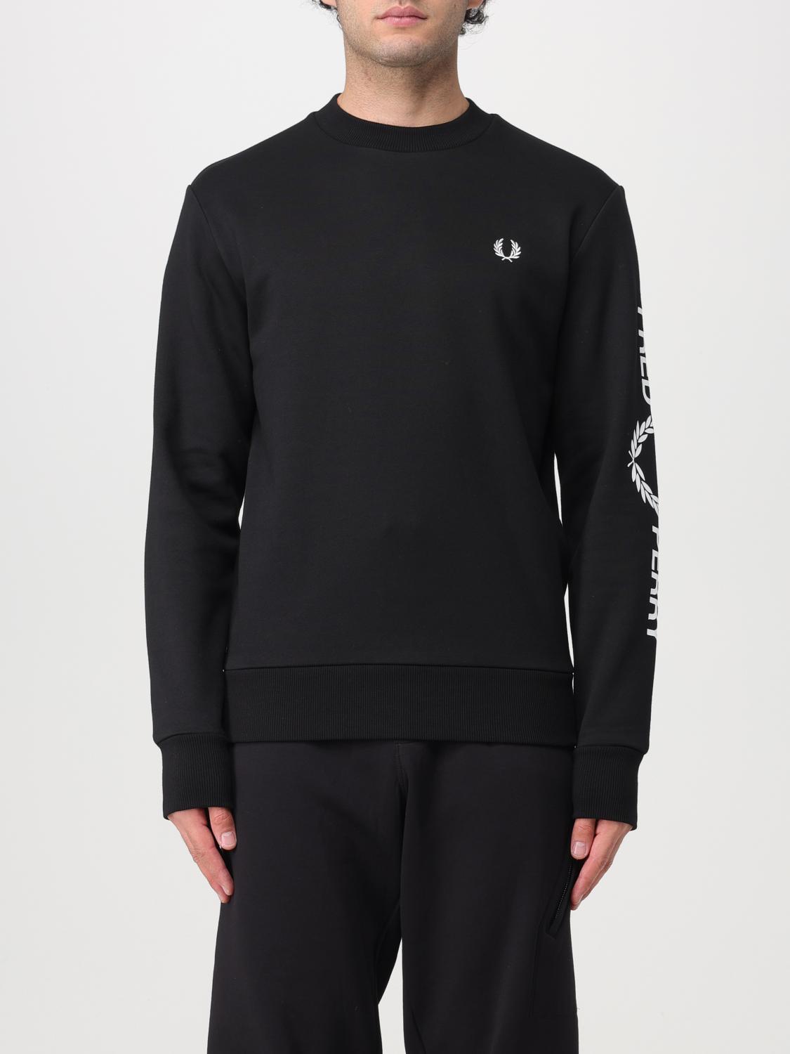 パタゴニ屋【FRED PERRY】XL Multi Texture Ls Knitted Shirt - Black | Men's Knitwear | Jumpers
