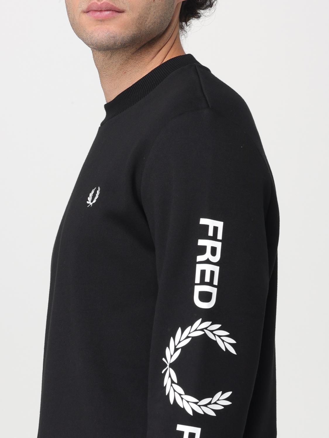 FRED PERRY: Sweater men - Black | Fred Perry sweatshirt M6546