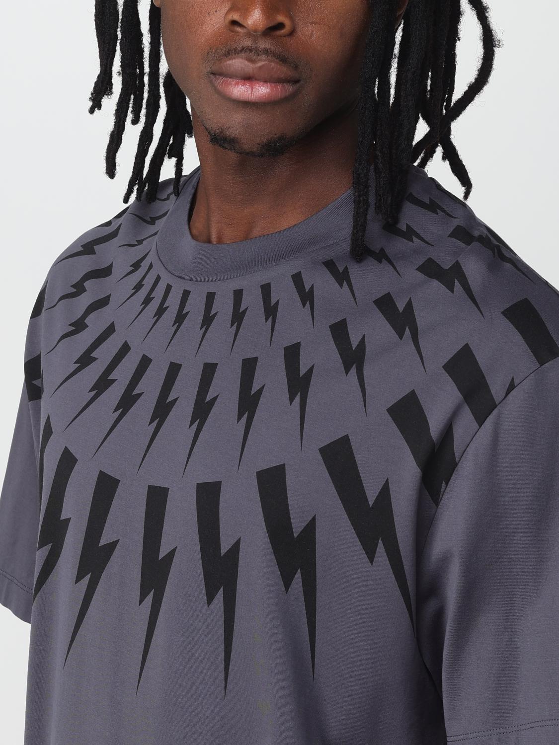 NEIL BARRETT: T-shirt men - Black | Neil Barrett t-shirt