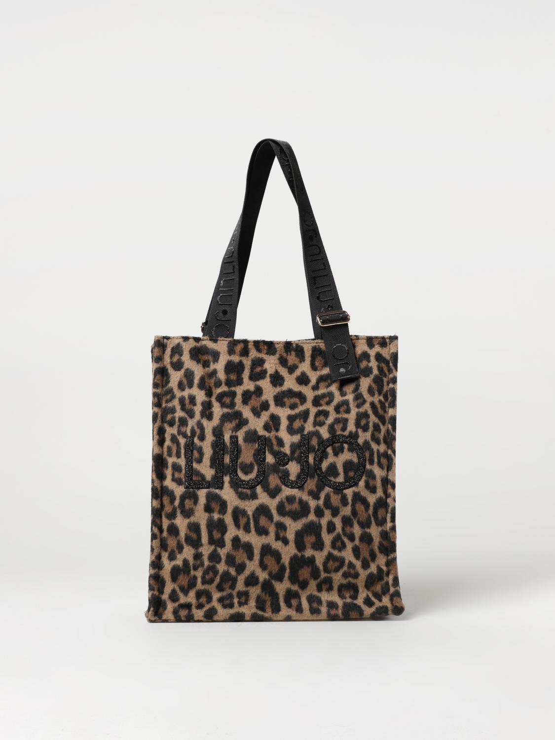LIU JO BORSA A SPALLA: Borsa Liu Jo in tessuto con fantasia jacquard e logo, Fantasia - Img 1