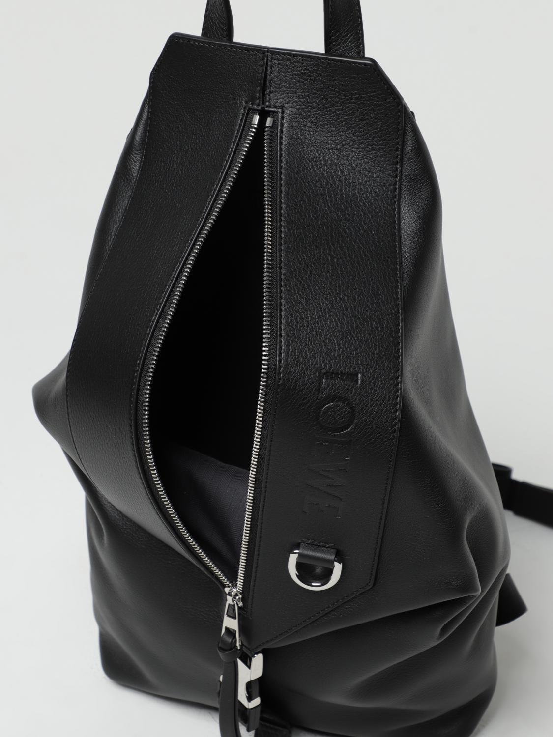 LOEWE ZAINO: Zaino Loewe in pelle, Nero - Img 4