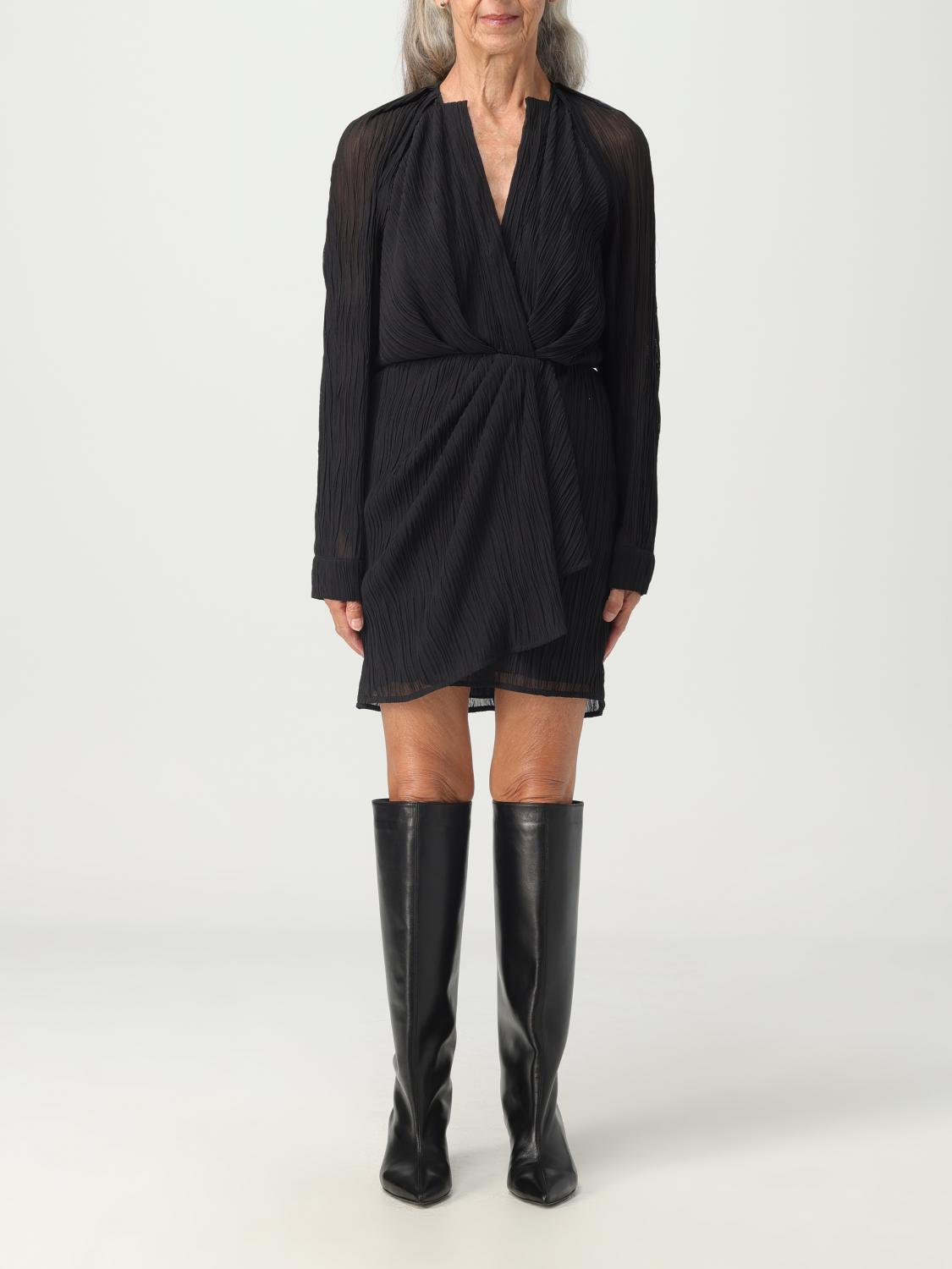 ワンピース IRO Woman Dress Black WP33ALVINA BLA01 Iro Outlet: Dress woman - Black | Iro dress WP33ALVINA
