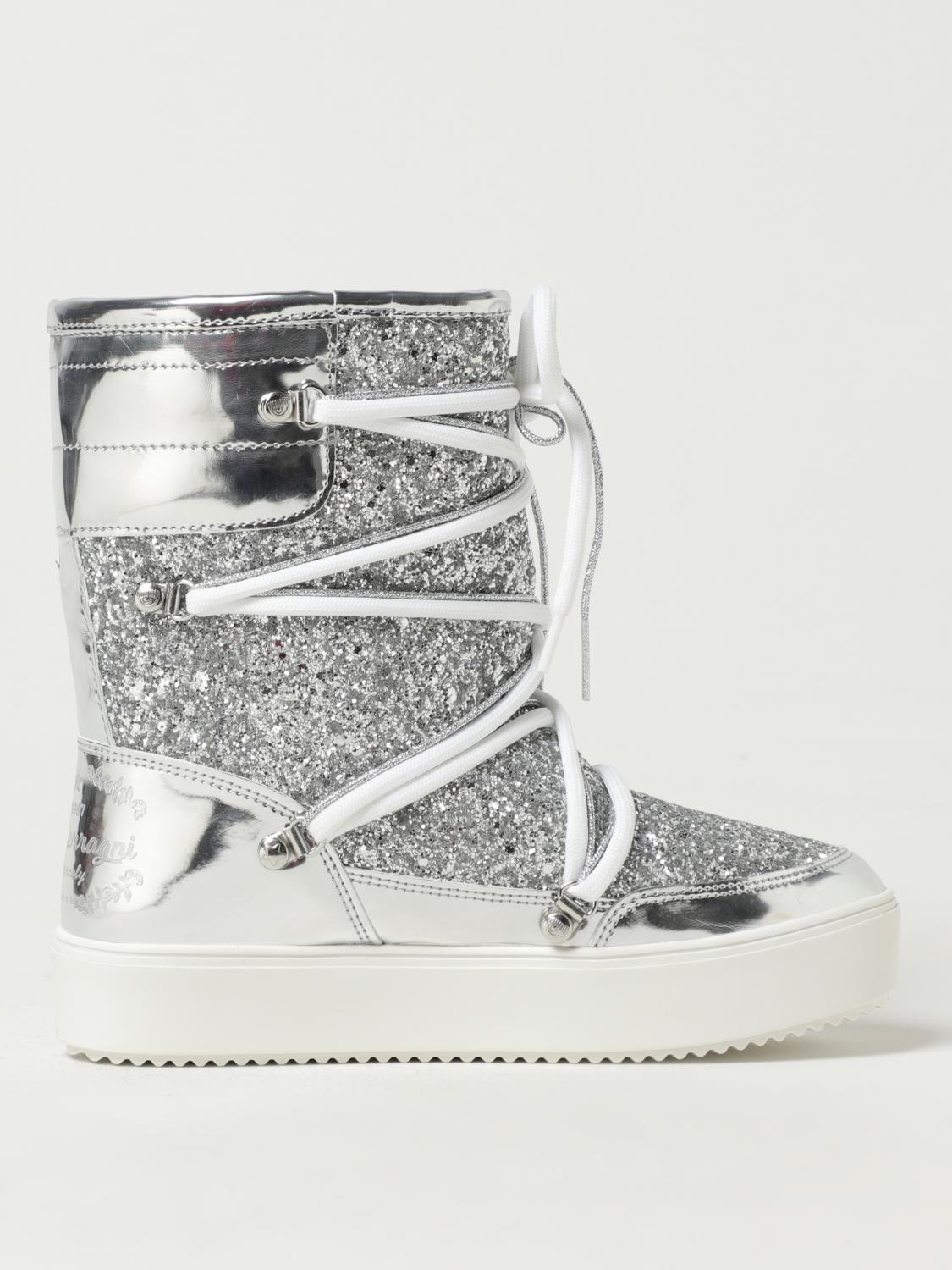 CHIARA FERRAGNI BOTTES: Bottes femme Chiara Ferragni, Argent - Img 1