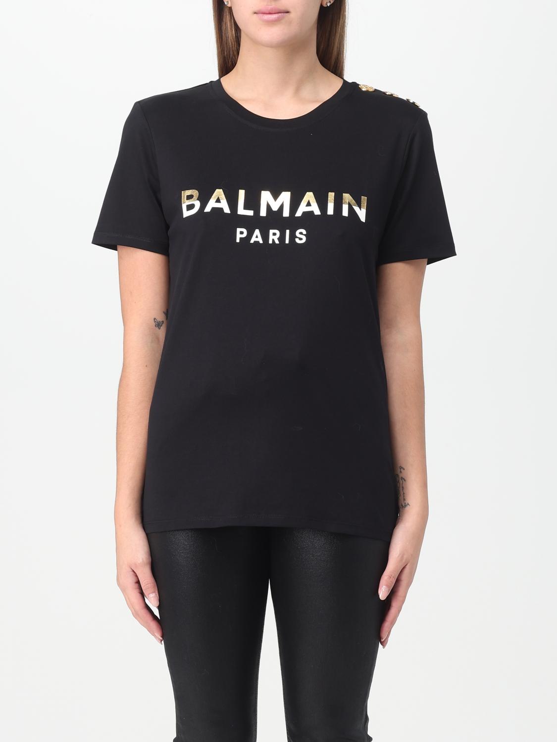 Balmain Bicolor Cotton T-Shirt