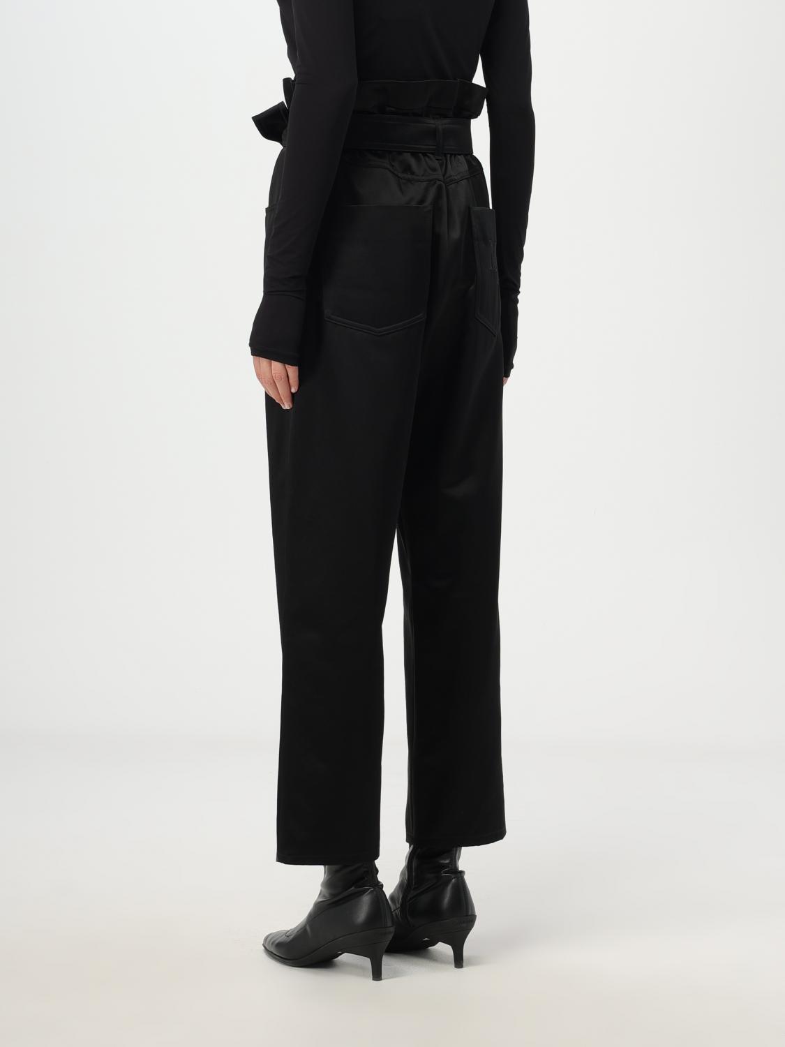 MAX MARA PANTS: Max Mara satin pants, Black - Img 2