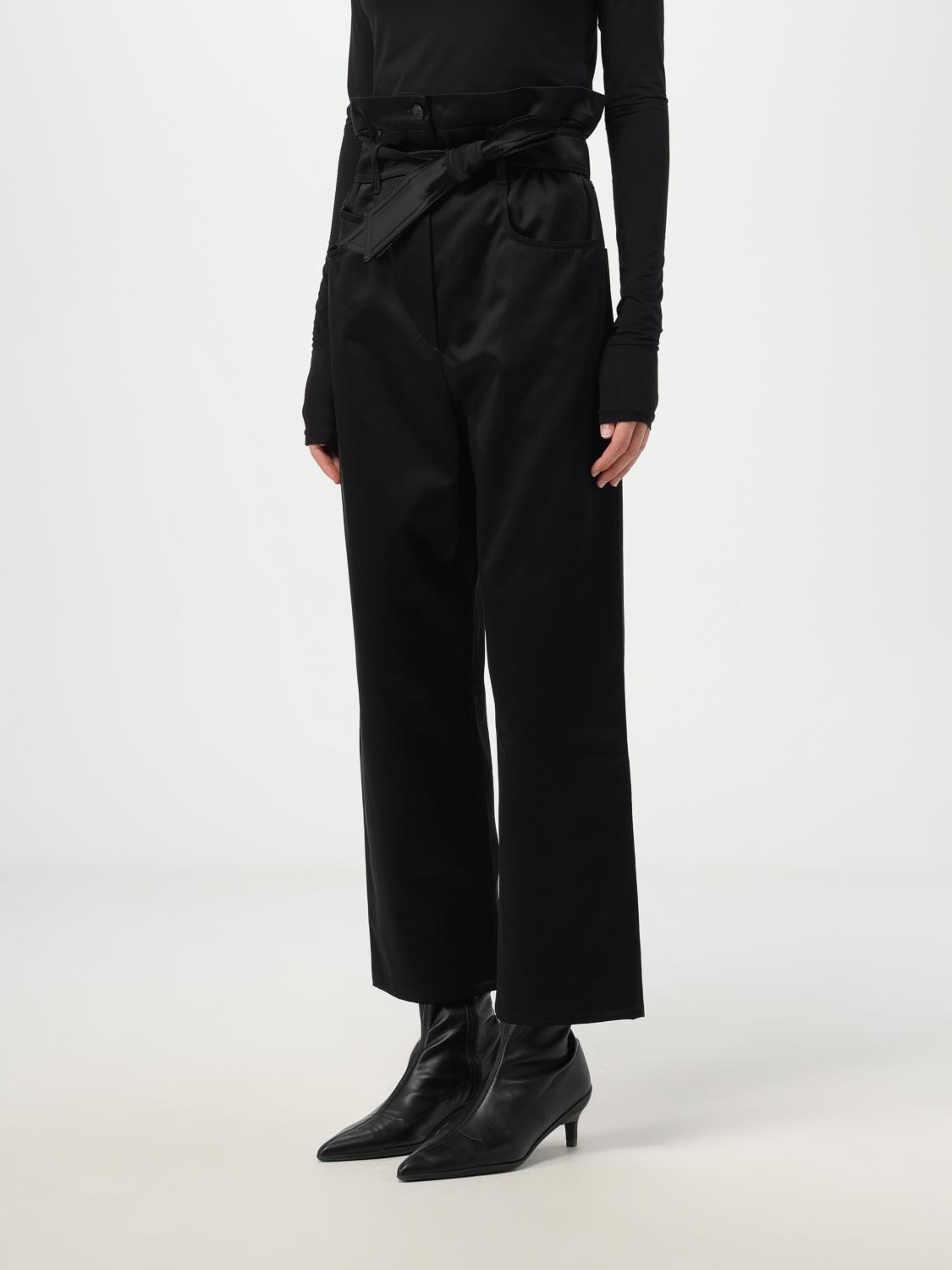 MAX MARA PANTS: Max Mara satin pants, Black - Img 3