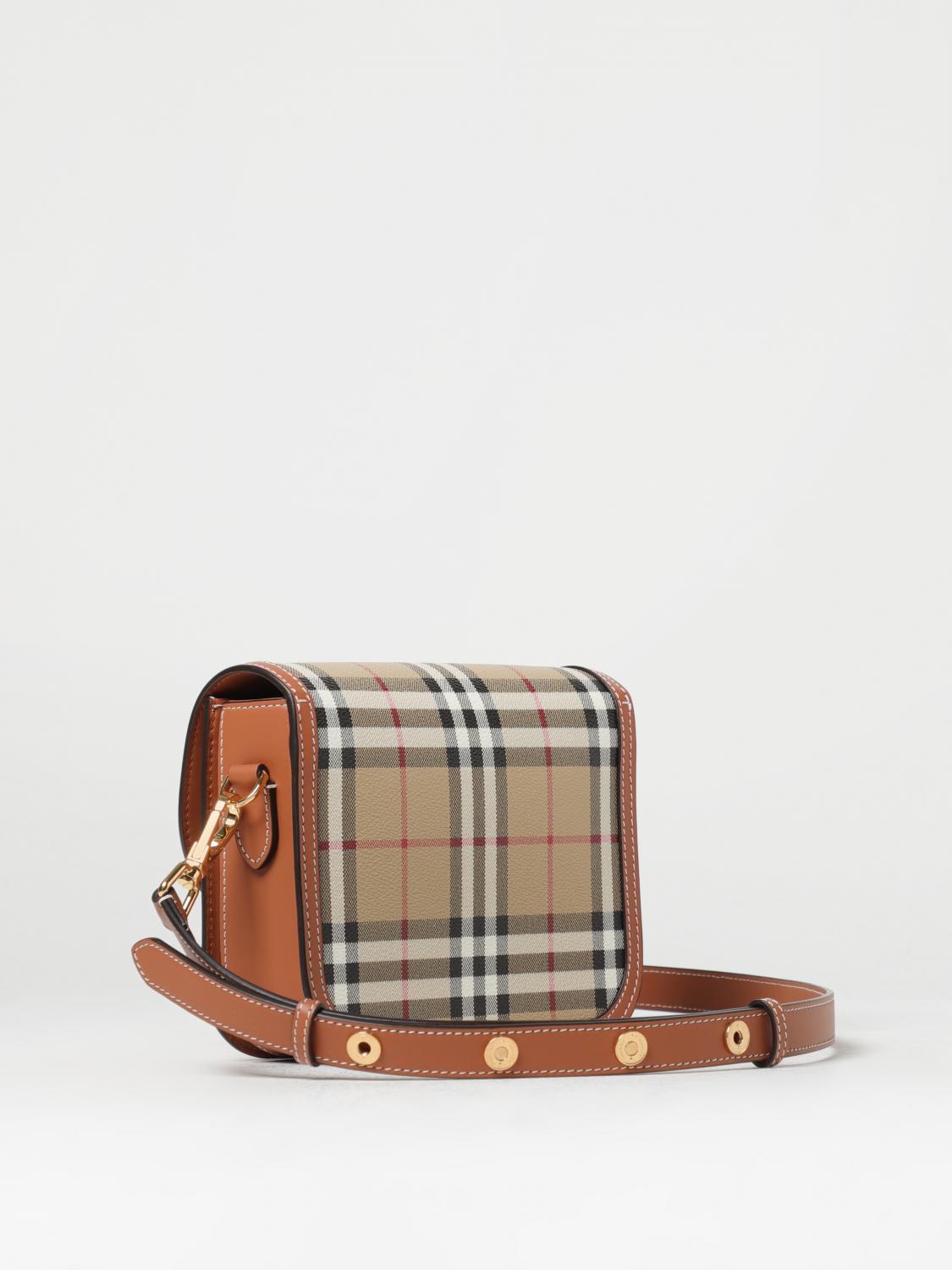 BURBERRY｜CROSSBAGS (Small Elizabeth Bag (8071356)) BURBERRY: Elizabeth bag in coated cotton and leather - Beige