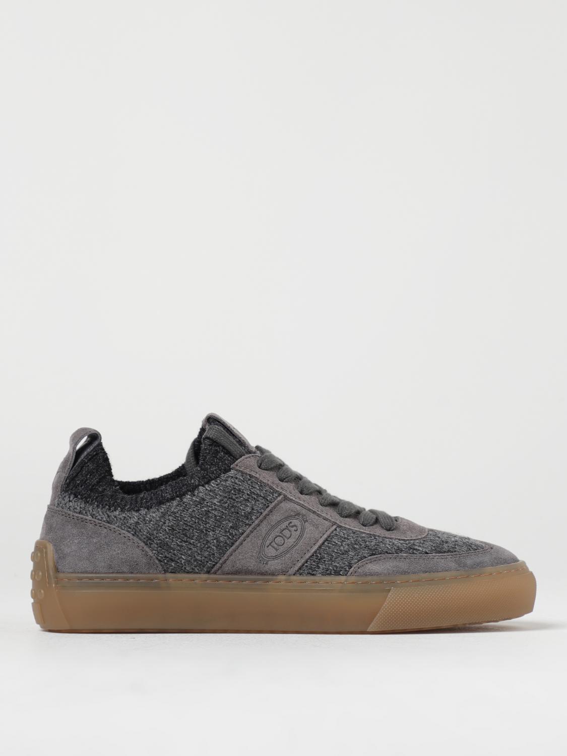 TOD'S: sneakers in knit and suede Grey Tod's sneakers