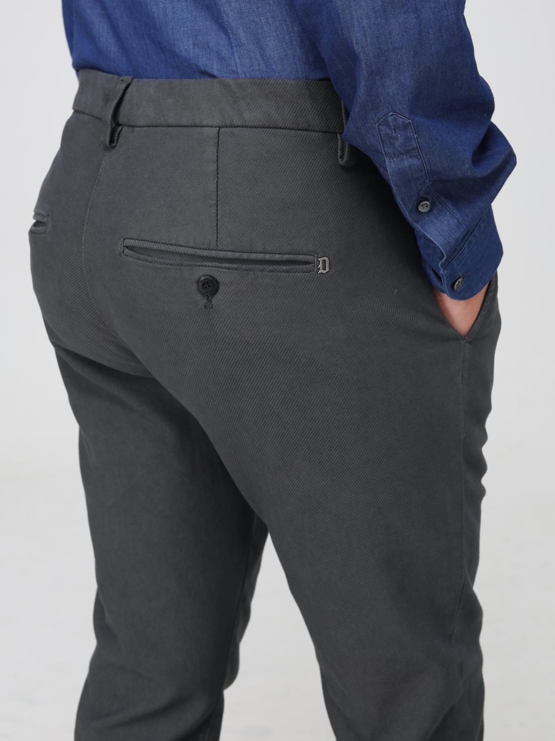 DONDUP PANTS: Pants men Dondup, Charcoal - Img 3