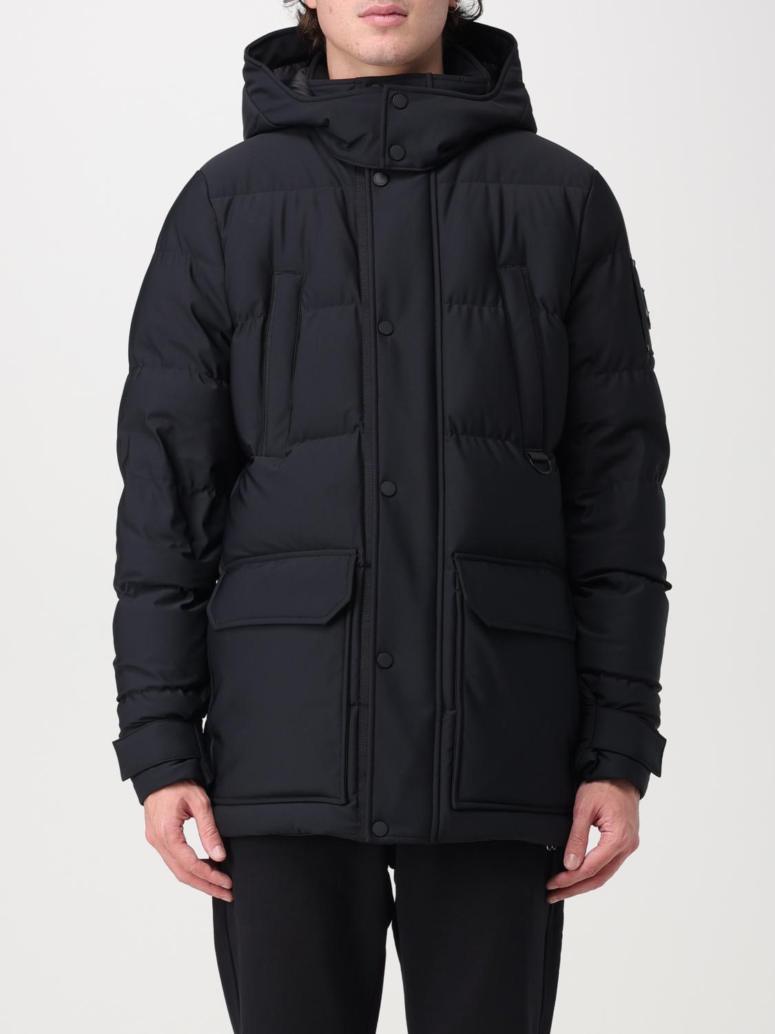 MOOSE KNUCKLES ジャケット: ジャケット メンズ Moose Knuckles, ブラック - Img 1