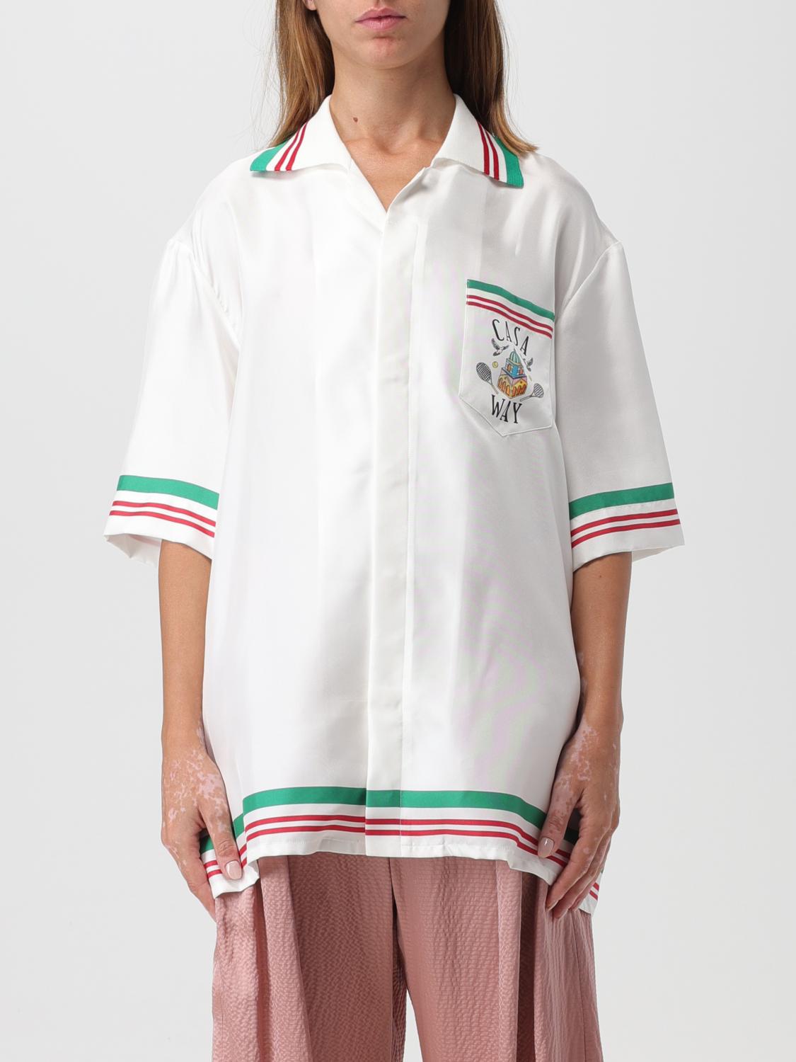 CASABLANCA: Shirt woman - White | Casablanca shirt WF23SH014