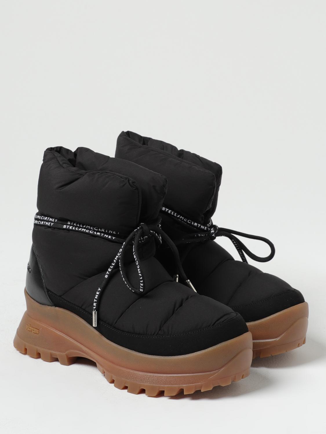Stella McCartney フラットショートブーツ レディース - ブラック