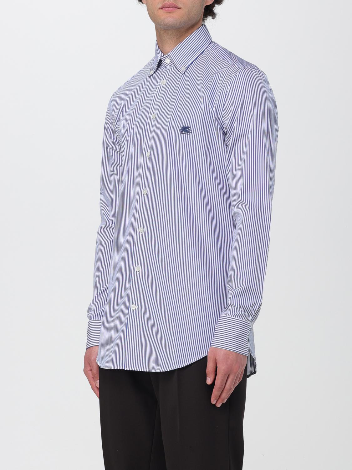 ETRO SHIRT: Etro shirt in striped cotton, Blue - Img 3