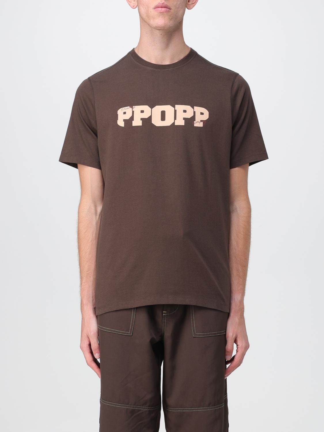 【関税込み】Pop Trading Company ブラウン Pop Tシャツ POP TRADING COMPANY:Tシャツ メンズ - ブラウン | GIGLIO.COM