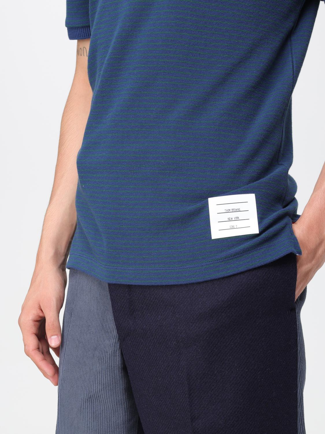 THOM BROWNE：Tシャツ メンズ - ブルー | GIGLIO.COMオンラインのThom