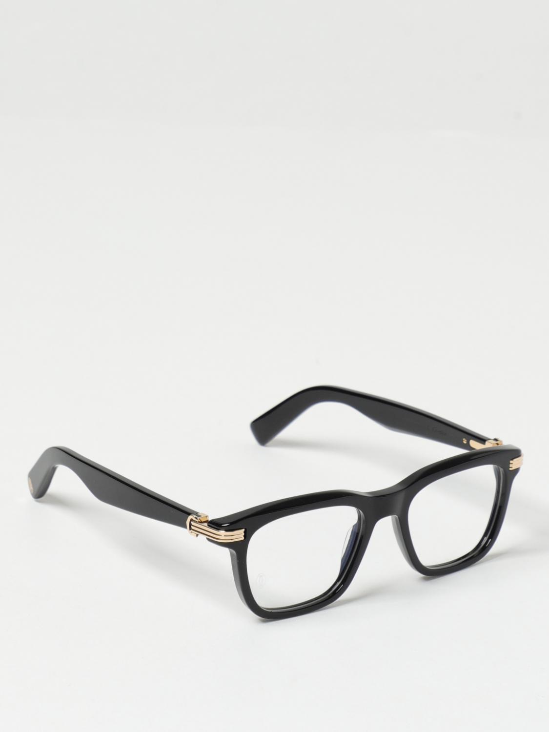 CARTIER acetate eyeglasses Black Cartier optical frames CT0444O online at GIGLIO.COM