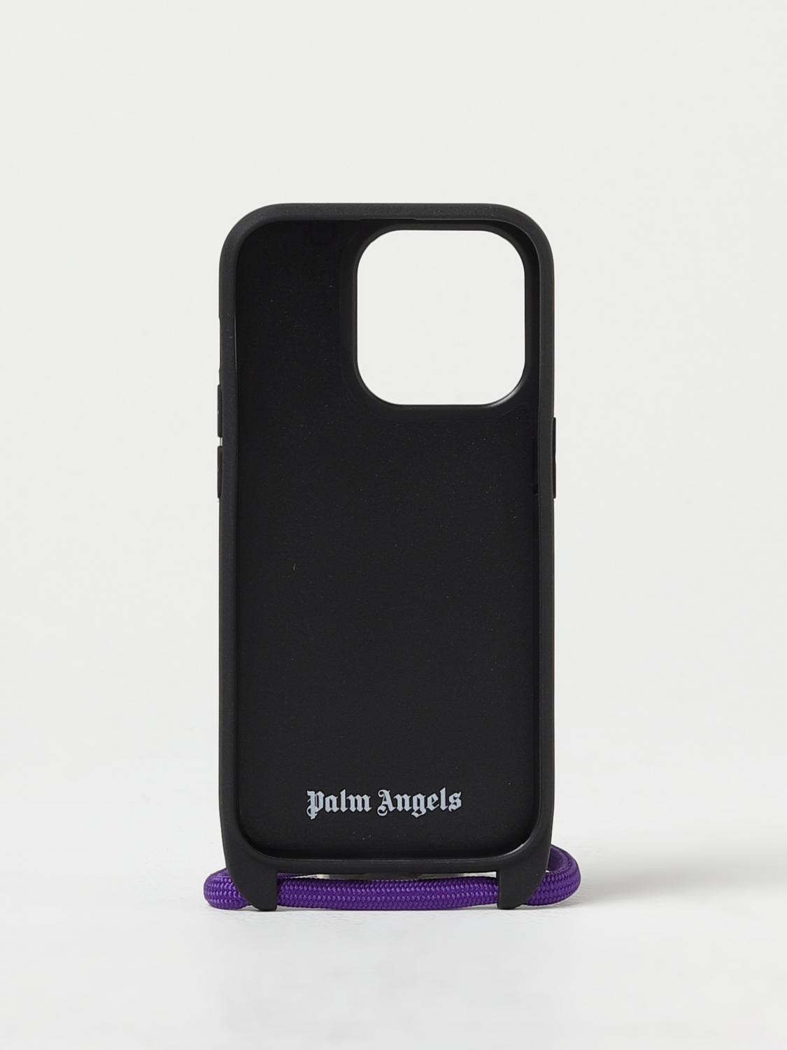 PALM ANGELS TECH ACCESSORIES: Palm Angels iPhone 14 cover in pvc and rubber, Lilac - Img 2