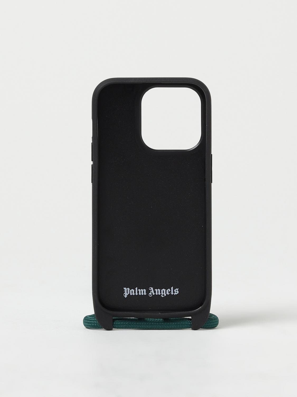 PALM ANGELS ACCESSORI TECH: Cover iPhone 14 Palm Angels in pvc e gomma, Bosco - Img 2