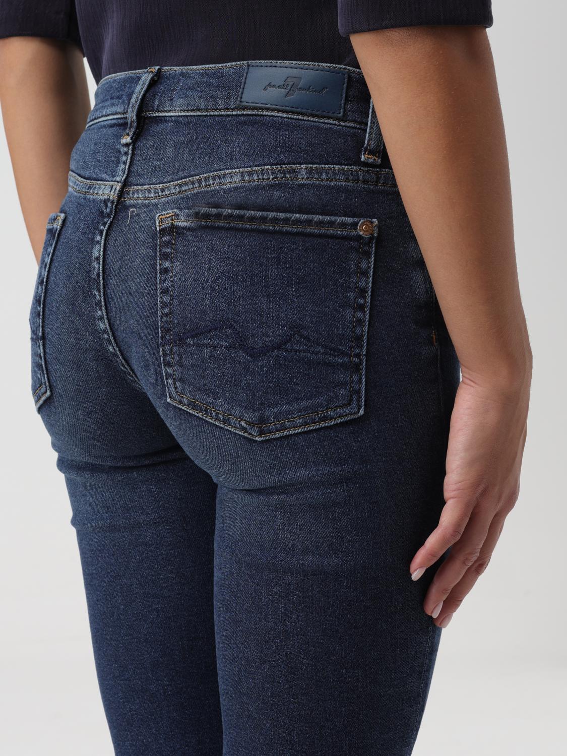 7 FOR ALL MANKIND JEANS: Jeans 7 For All Mankind in denim, Blue - Img 3
