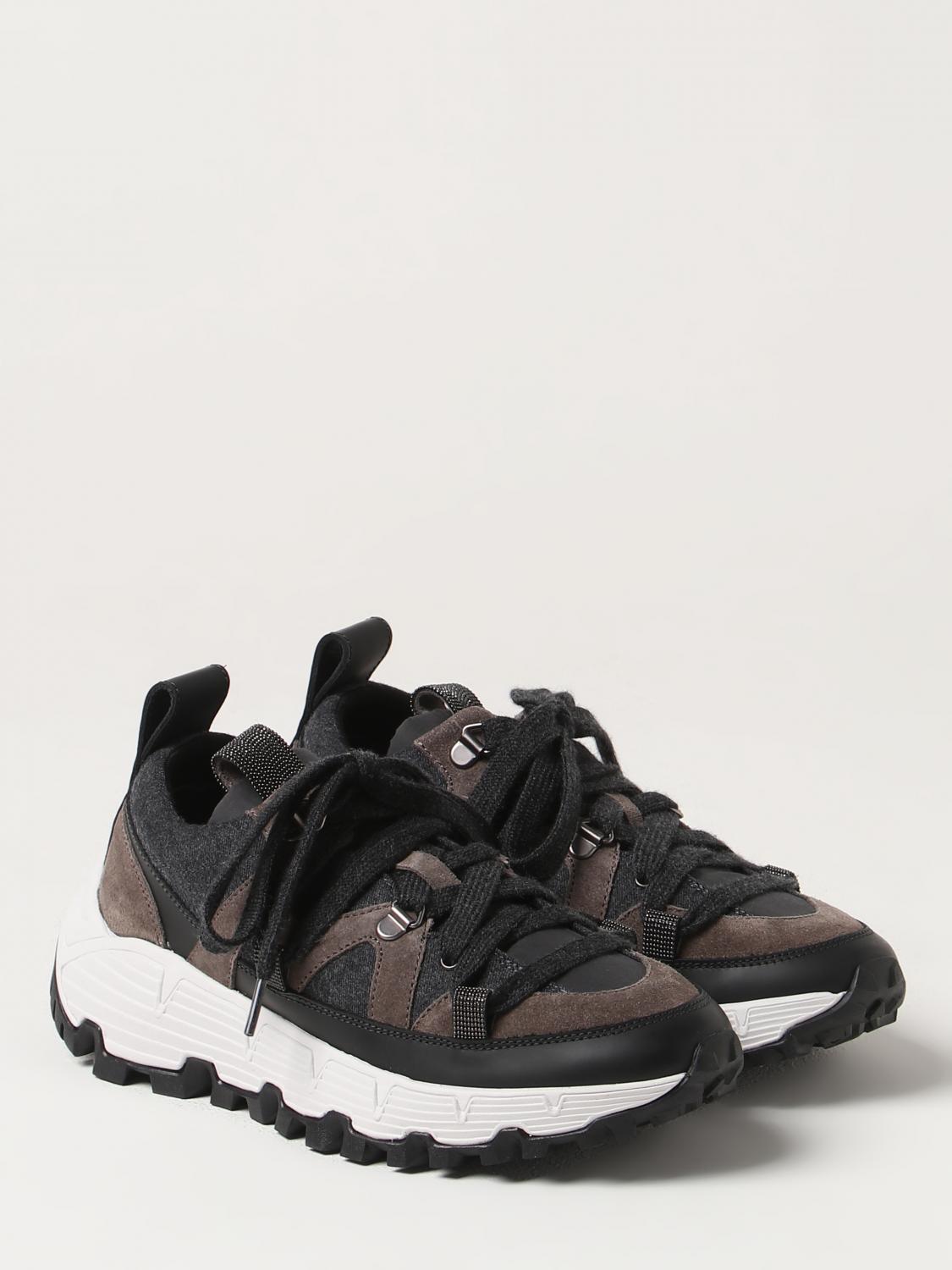 BRUNELLO CUCINELLI SNEAKERS: Sneakers woman Brunello Cucinelli, Black - Img 2