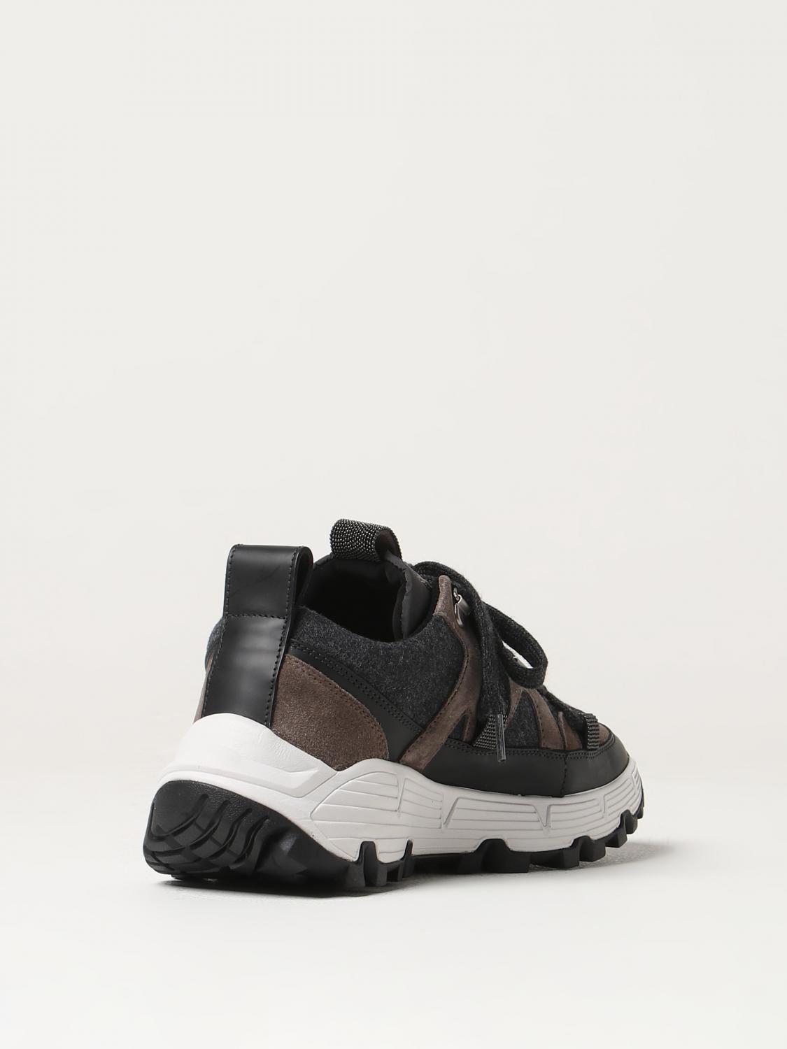 BRUNELLO CUCINELLI SNEAKERS: Sneakers woman Brunello Cucinelli, Black - Img 3