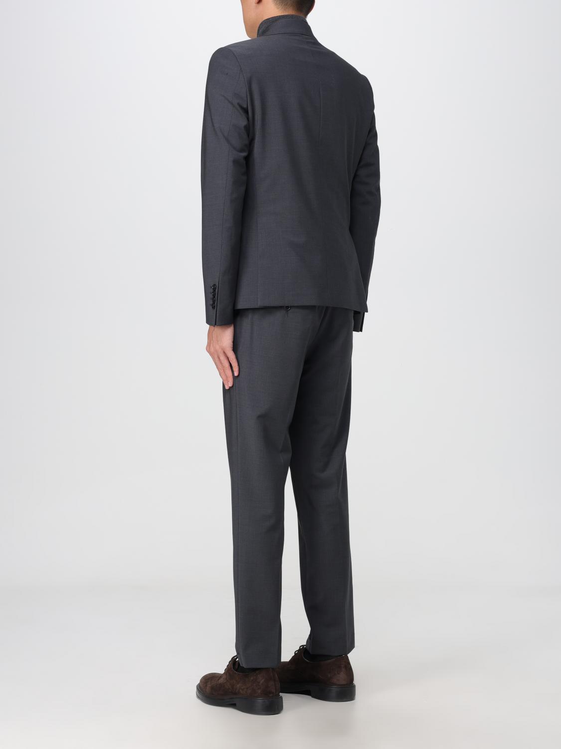 DANIELE ALESSANDRINI: Suit men - Charcoal | Daniele Alessandrini