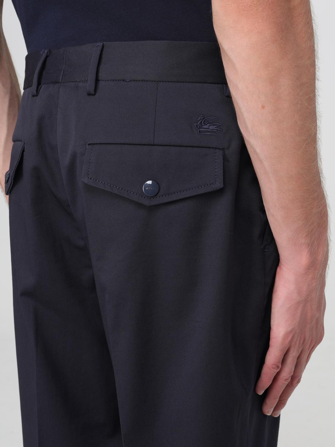 ETRO PANTALONES: Pantalón hombre Etro, Azul Oscuro - Img 5