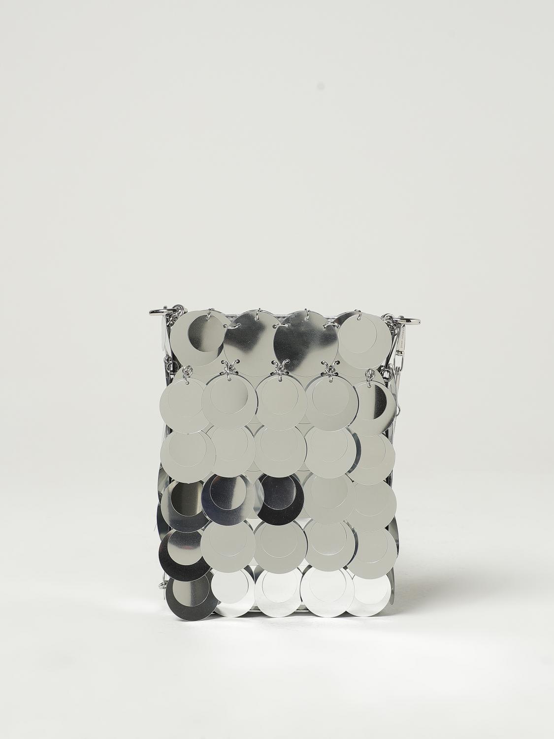 RABANNE MINITASCHE: Schultertasche damen Rabanne, Silber - Img 1