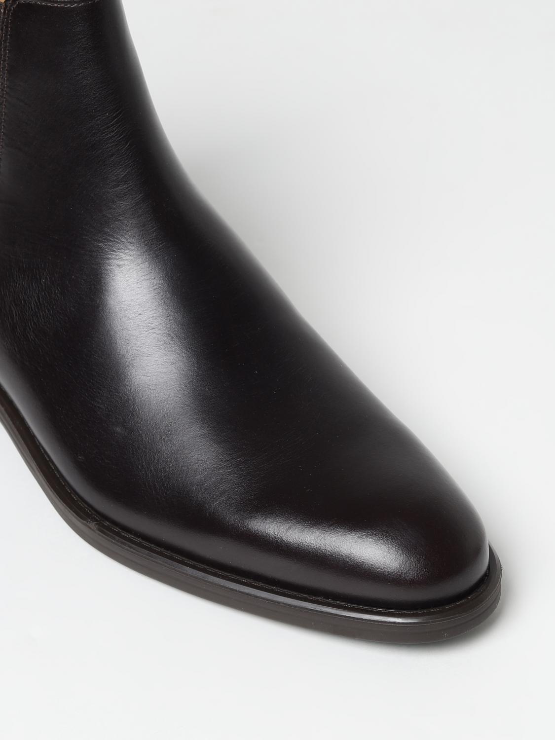 PS PAUL SMITH STIVALETTI: Stivaletto Cedric PS Paul Smith in pelle, Marrone - Img 4