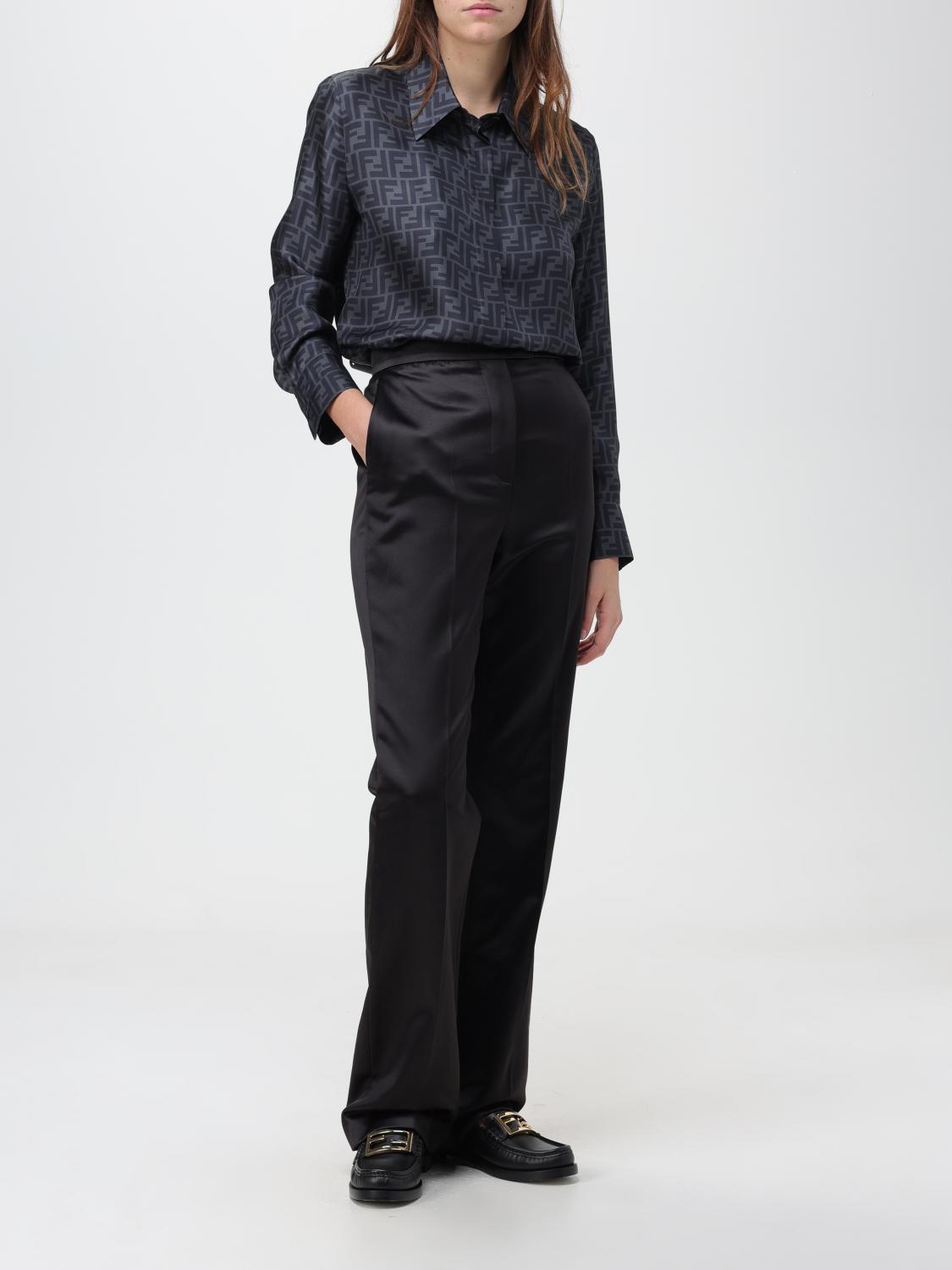 FENDI PANTALONES: Pantalón mujer Fendi, Negro - Img 2