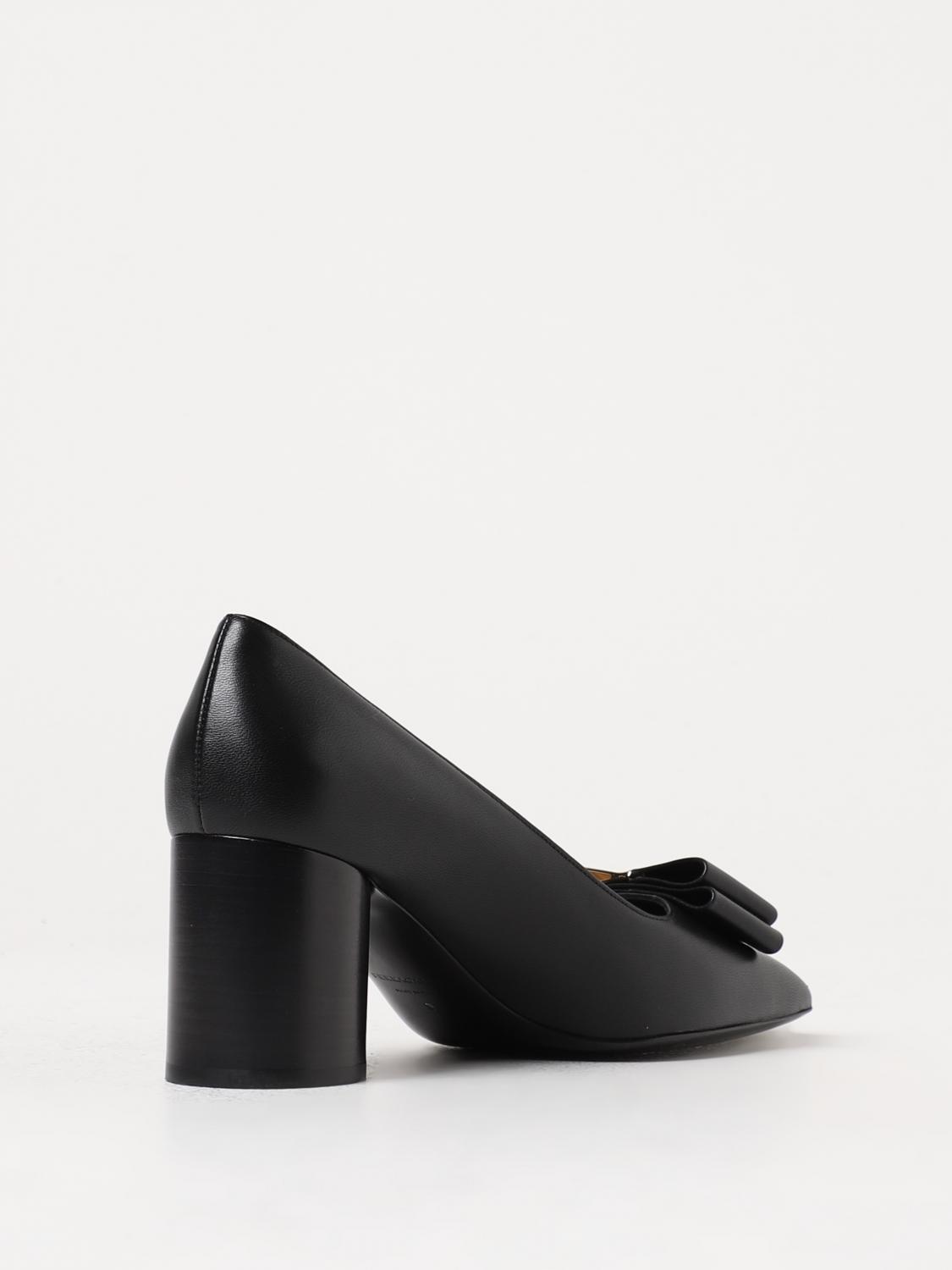 Ferragamo Lena pumps in nappa with bow - Black | 01F619 763168